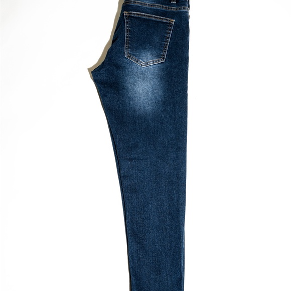 Stylish men’s skinny fit jean. Blue 3 patch. 61 different sizes! - Picture 5 of 6